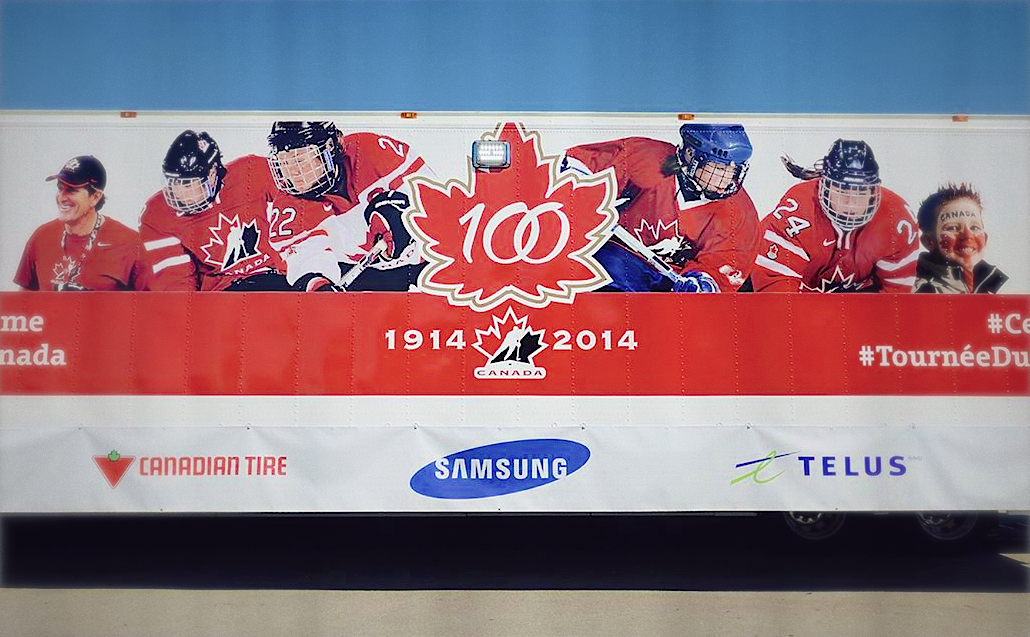 Hockey Canada Anniversary tour truck
